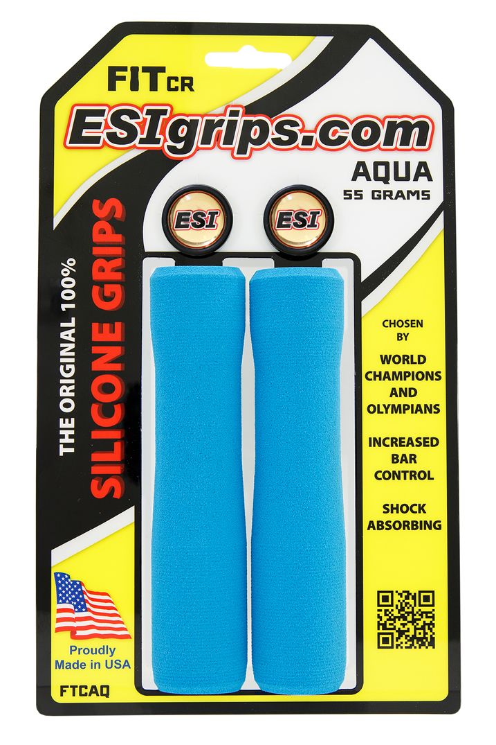 ESI Bar Grips MTB FIT CR Silicone Aqua One Size