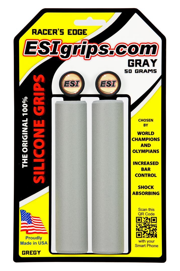 ESI Bar Grips MTB Racer's Edge Silicone Grey One Size