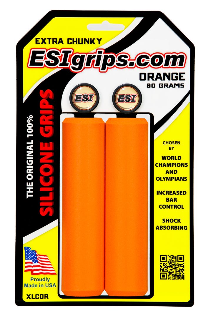 ESI Bar Grips MTB Extra Chunky Silicone Orange One Size