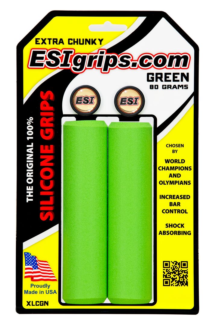 ESI Bar Grips MTB Extra Chunky Silicone Green One Size
