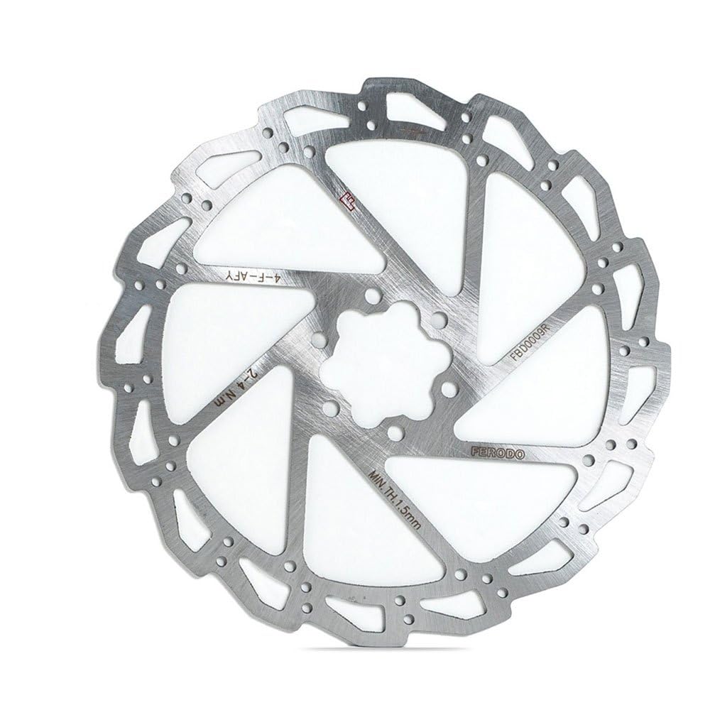 Ferodo MTB Scheibenbrems-Rotor mit 6 Bolzen, 140/160/180/203/220 mm, 203 × 2,0 mm