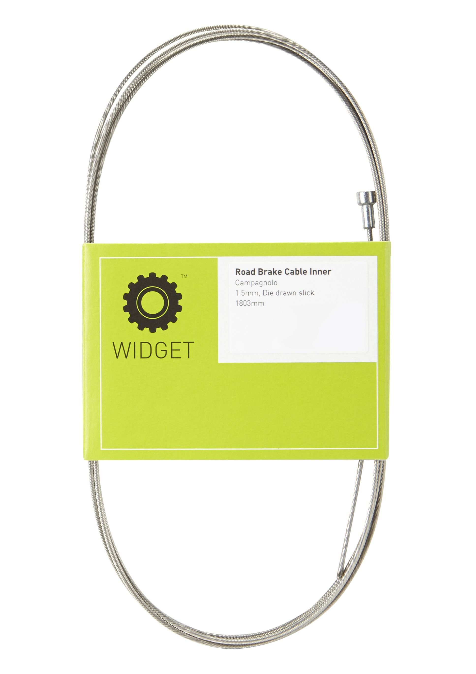 zWidget Components, Road Brake Cable, Inner, Campagnolo, 1.5mm, die drawn ultra-low friction, slick cable, silver, 1.8m