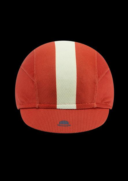 Chapeau! Lightweight Cap Central Stripe Devon Red S/M