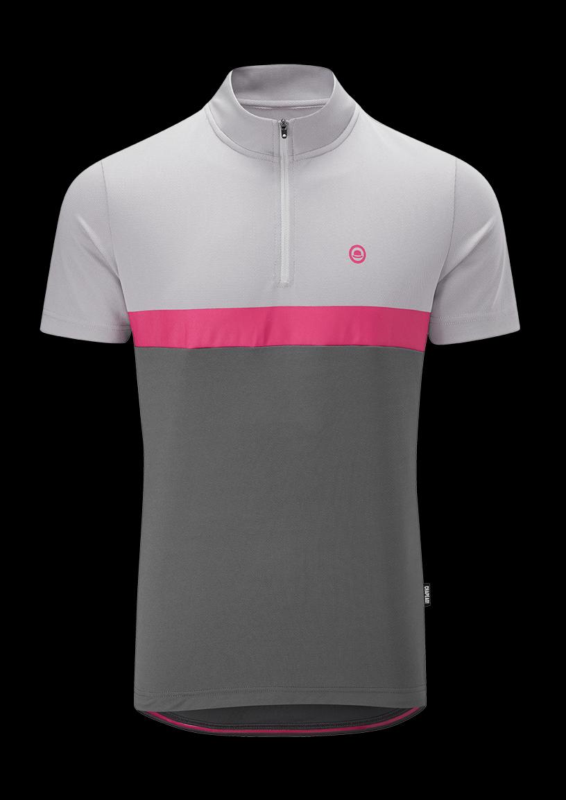Chapeau! Mens Café Colour Block SS Jersey Carbon Grey Small