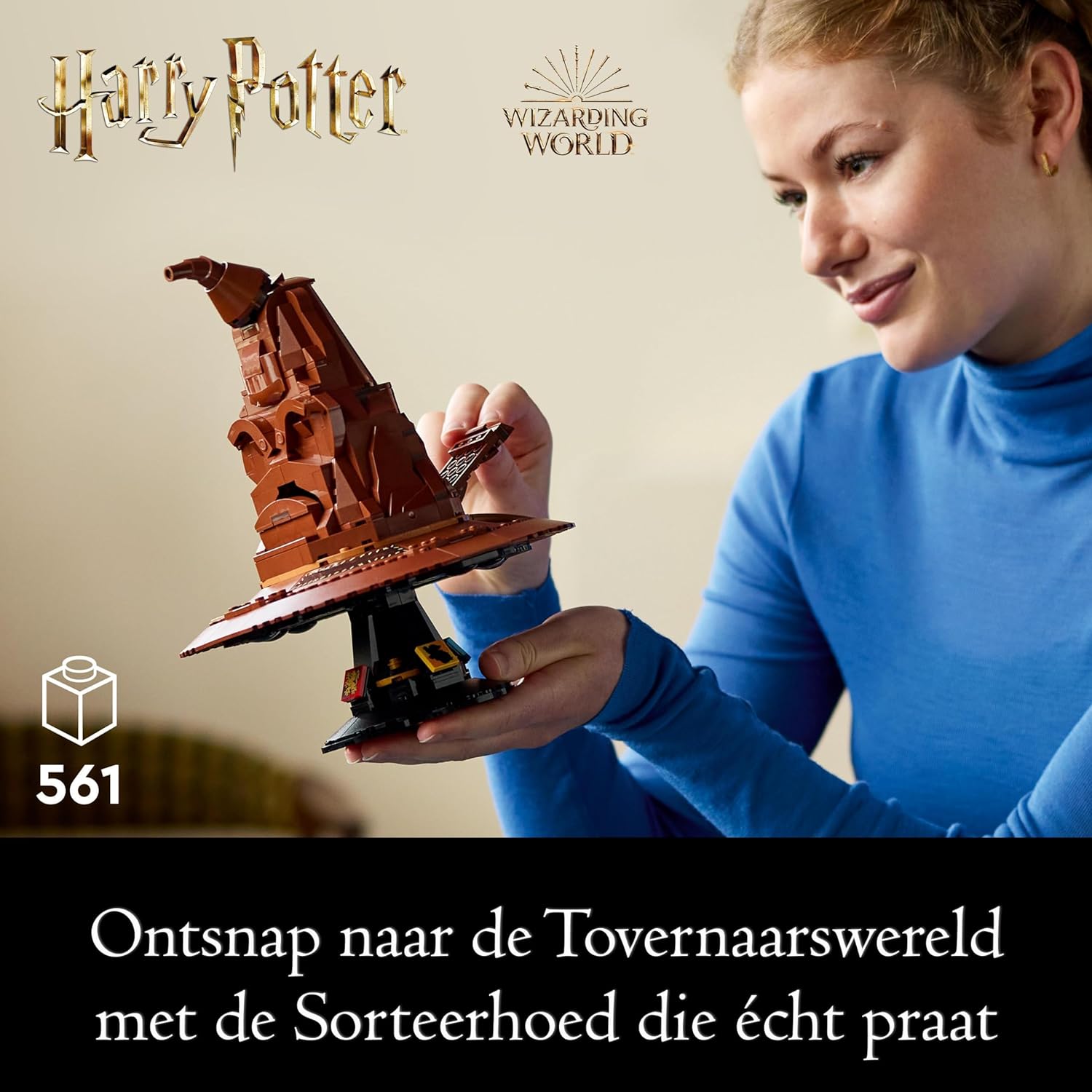 LEGO Harry Potter Talking Sorting Hat Set, Model Kits for Adults to build with 31 Randomised Sounds and a Character Minifigure, Wizarding World Gifts for Men, Women, Him or Her 76429