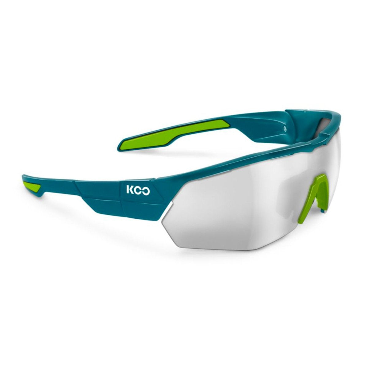 Kask P0329556 Koo Open Cube Cycling Sunglasses, Pine green/Lime, Small