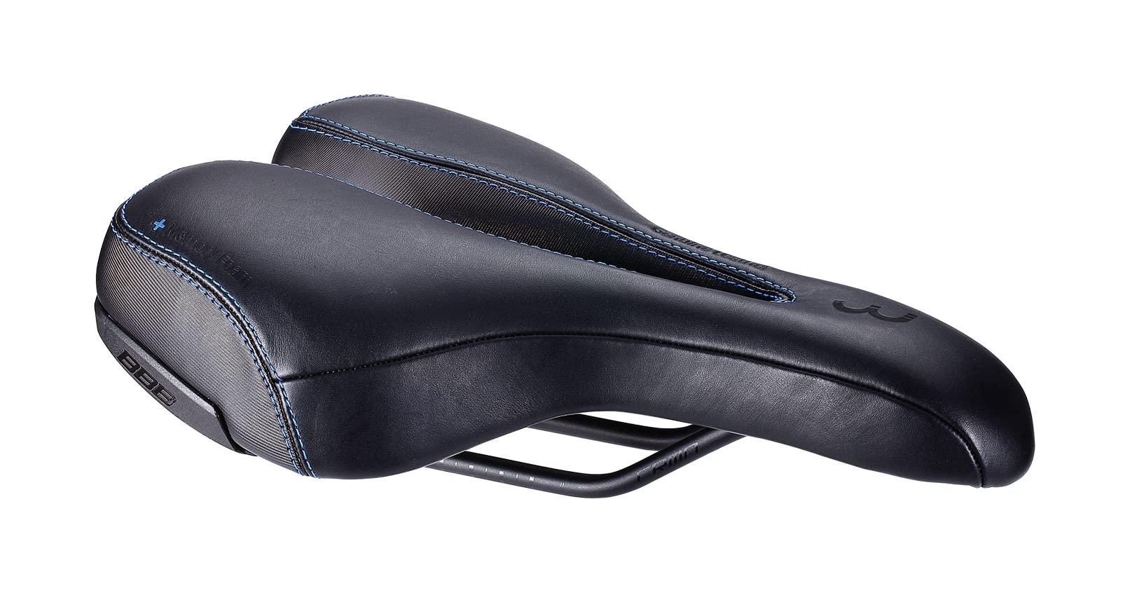 BBB SportPlus Active Leather 170mm Saddle in Black