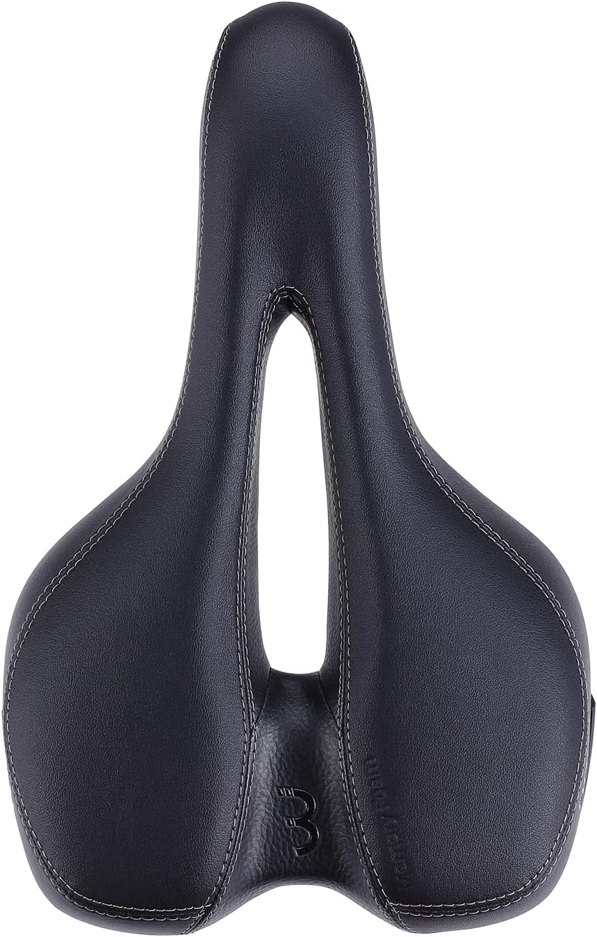 BBB Cycling SoftShape Active Bicycle Saddle I Bike Seat Unisex I Sportive Design Bike Saddle With Cut-Out I BSD-121