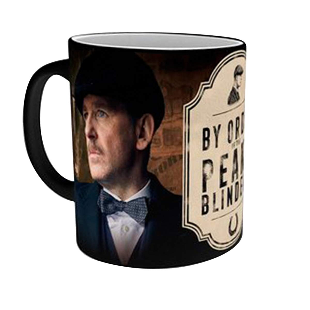 Peaky Blinders Thermal Effect Mug, White, Black, Printed, Ceramic, in Gift Box.