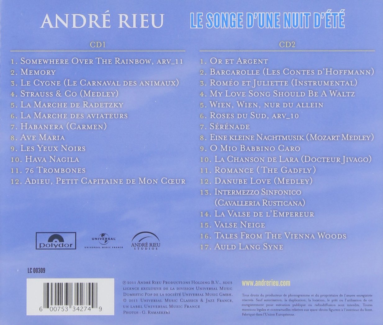Andre Rieu - Songe D'une Nuit D'ete