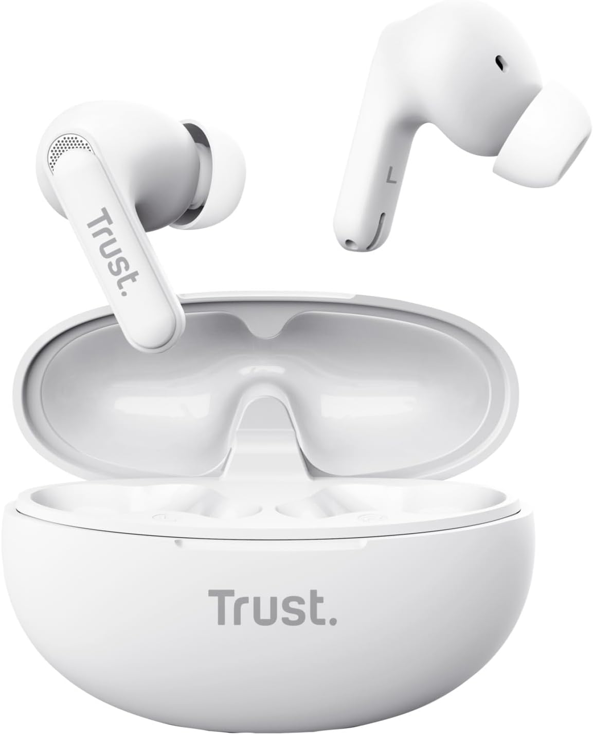 Trust Yavi Wireless Earbuds Bluetooth with ENC Noise Cancelling Microphones, 23 Hours Playtime, 35% Recycled Plastics, 3 Sizes of In-Ear Buds, Bluetooth Earphones iPhone Android iOS