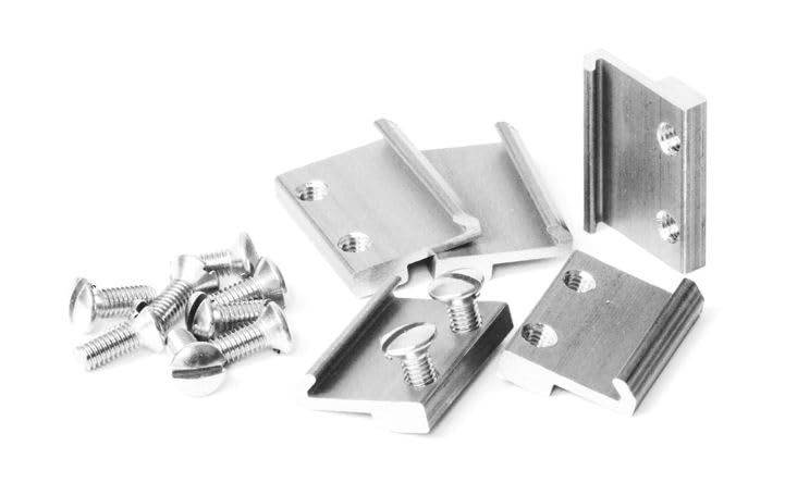 Massoth - RAIL CLAMPS G SCALE NICKEL-PLATED 19MM 50/PACK