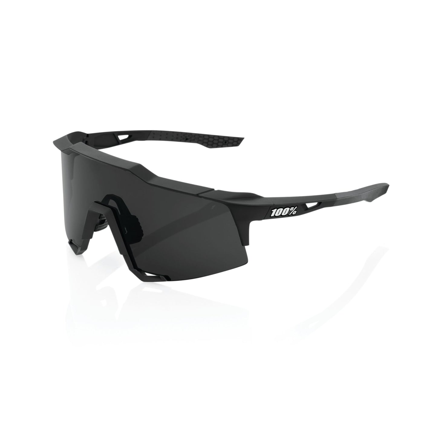 100% Speedcraft - Smoke Lens - Soft Tact Black