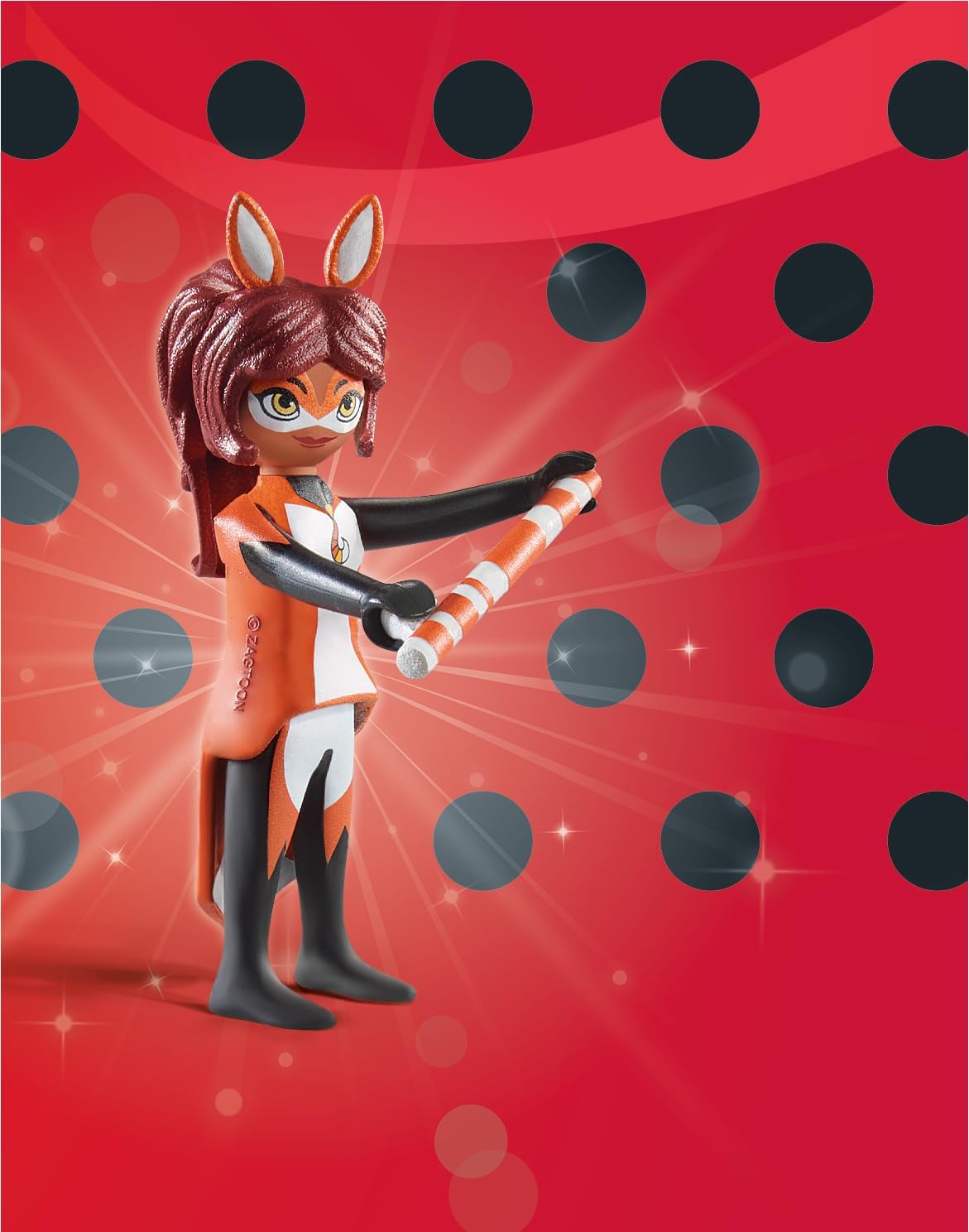 Playmobil 71339 Miraculous: Rena Rouge, Tales of Ladybug and Cat Noir, collector’s item, gifting toy and fun imaginative role-play, playsets for children ages 4+
