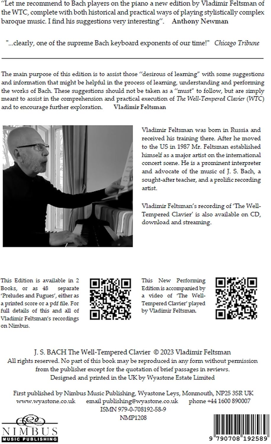 J.S. Bach: The Well-Tempered Clavier Book 1 - No. 14 F# minor, BWV 859