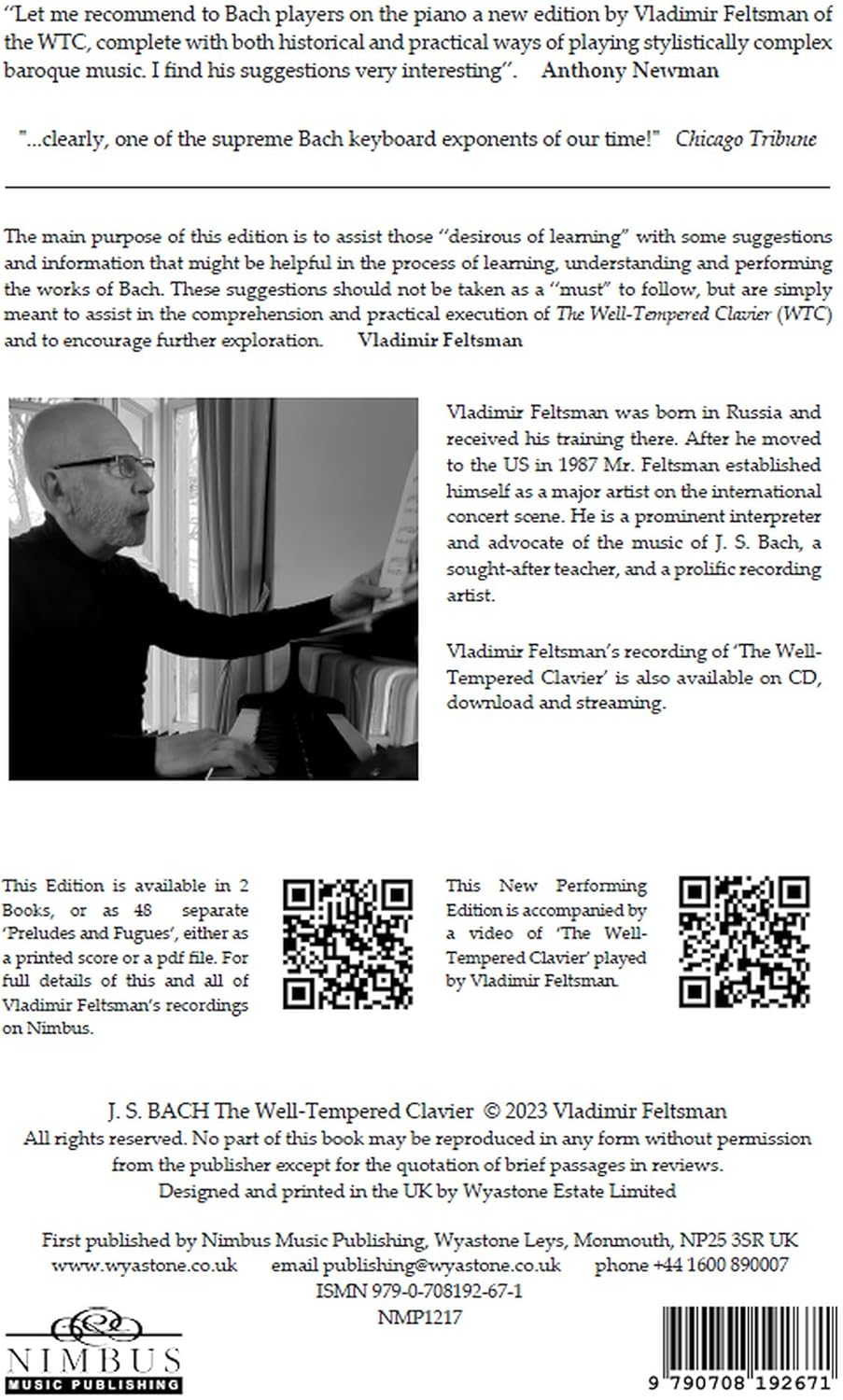 J.S. Bach: The Well-Tempered Clavier Book 1 - No. 23 B major, BWV 868