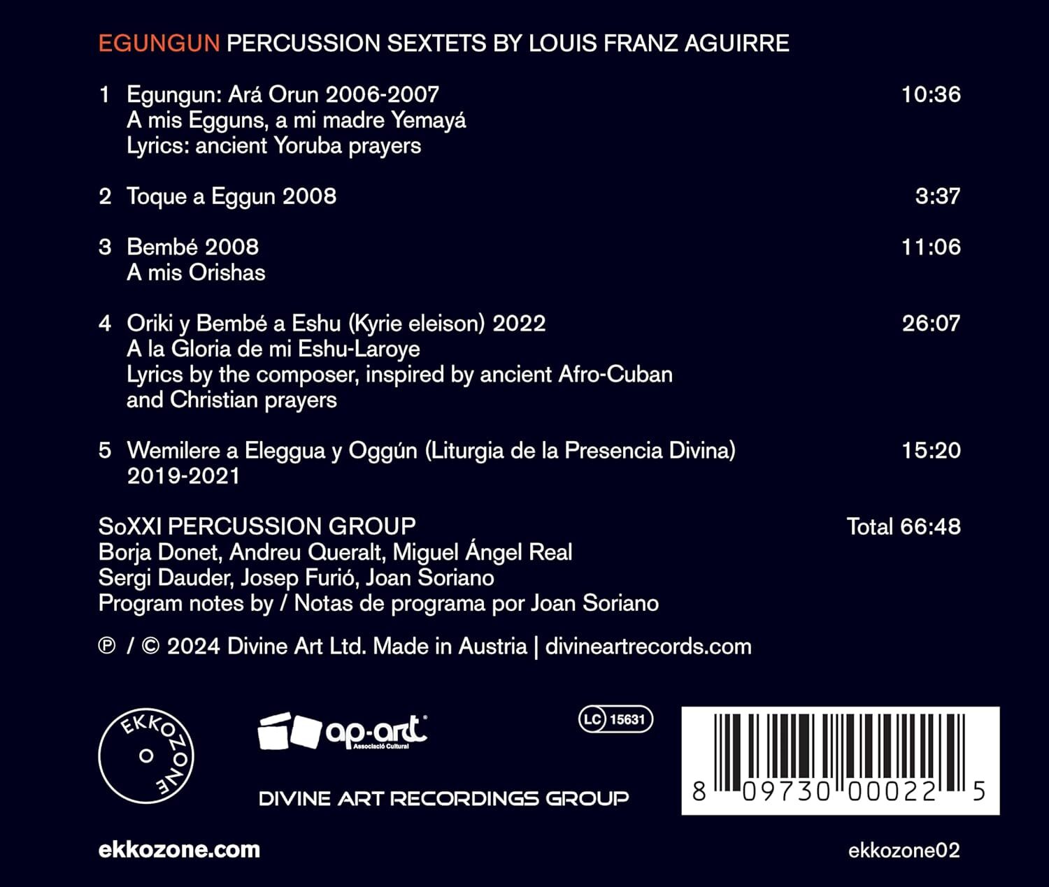 Louis Franz Aguirre: Egungun