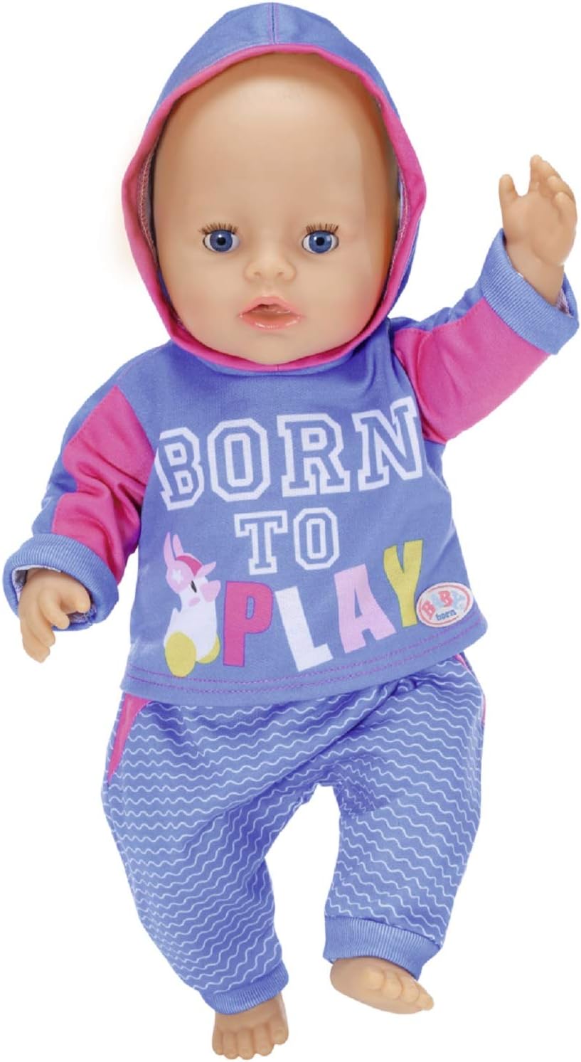 BABY born Jogging Suit 43cm - For Toddlers 3 Years & Up, Pack of 1, (Assorted Color)