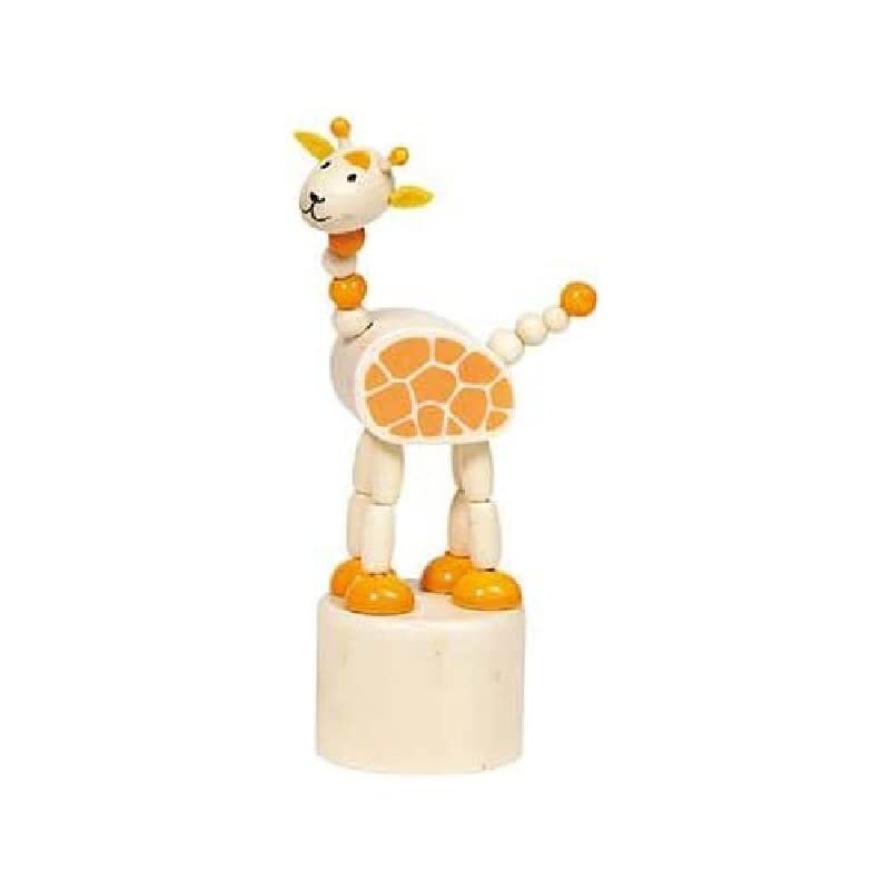 Goki 53917 Animals, Press 'N Shake Figures, Africa Designs, Wood, Mixed