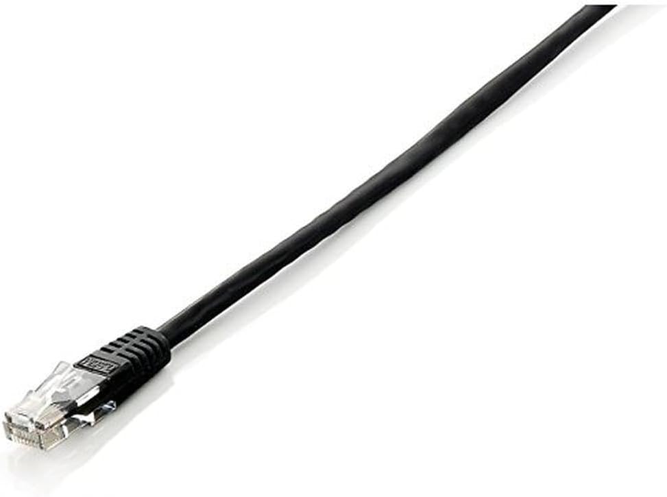 E-Quip equip Cat. 6 U/UTP Black 0.5 m 0.5 m Cat6 U/UTP Patch Cable (UTP) Network Cable – RJ-45 Network Cable (0.5 m, Cat6, RJ45 U/UTP Patch Cable (UTP), Black