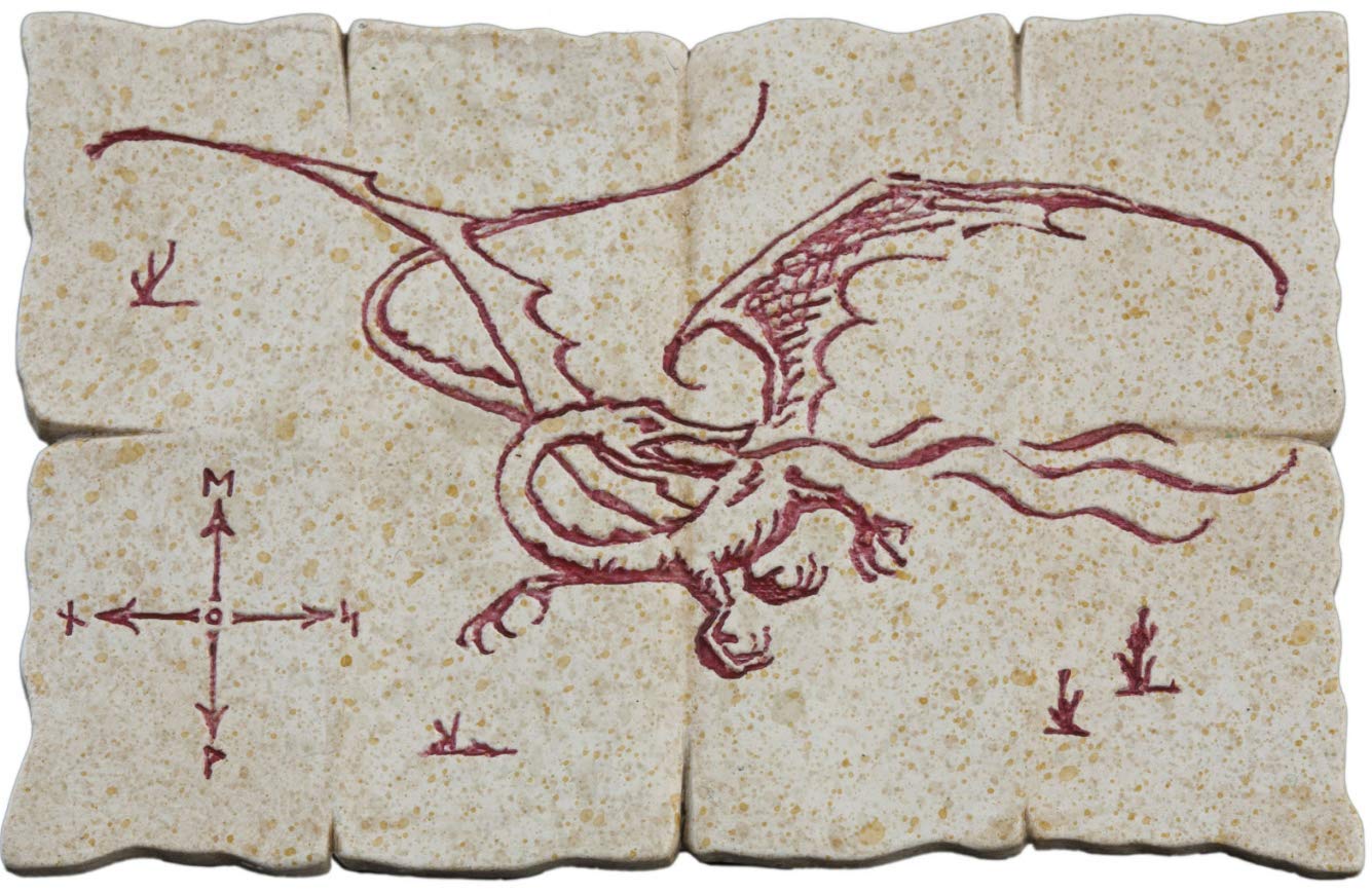 Weta Collectibles Hobbit Magnet Dragon Map Magnets