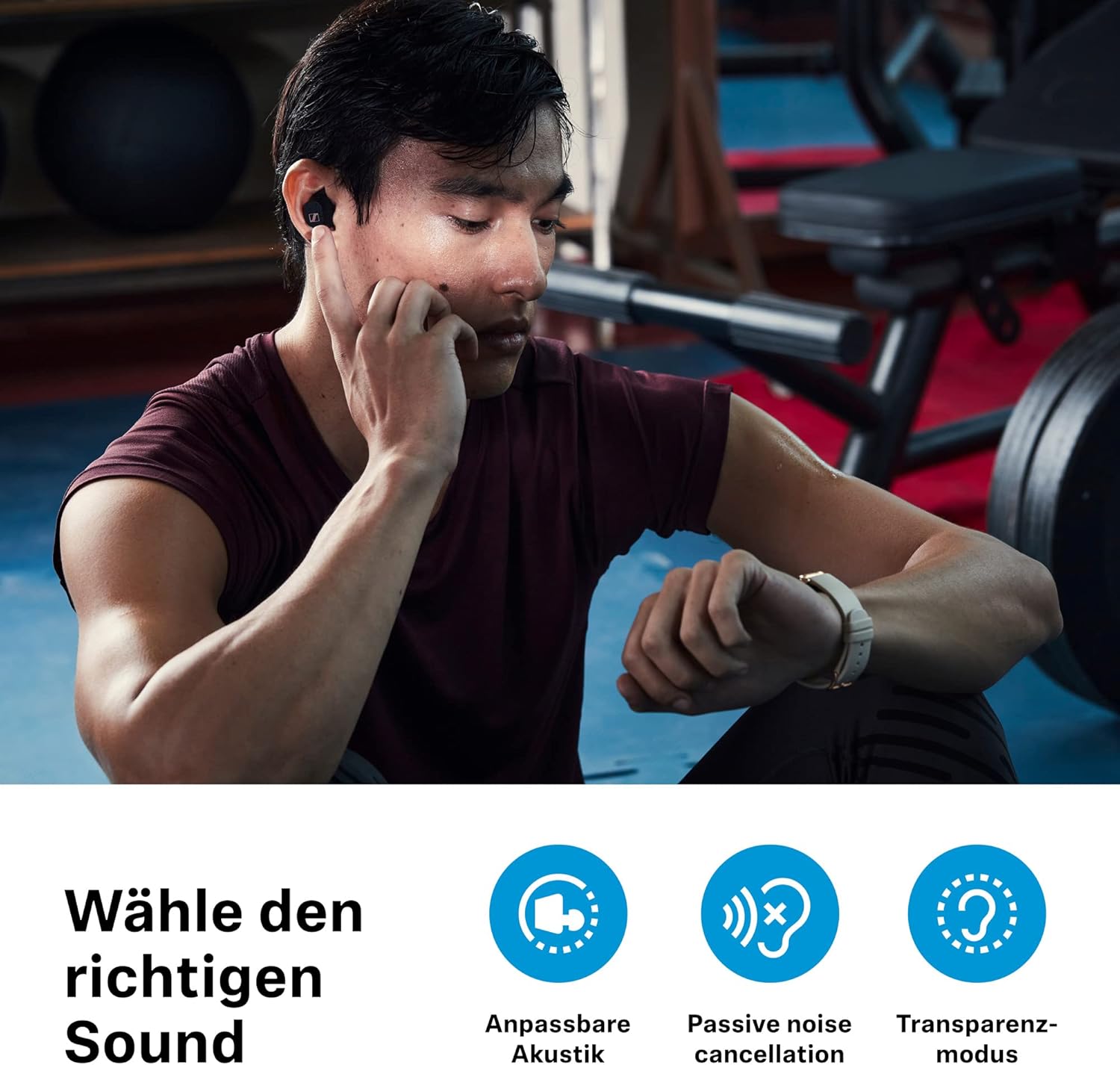 Sennheiser - Cx200Tw1 Sport True Wireless In-Ear Headphones