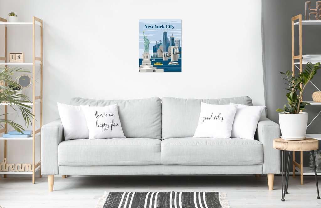 Ravensburger 23686 CreArt-Painting by Numbers 23686-Colourful New York City-from 12 Years