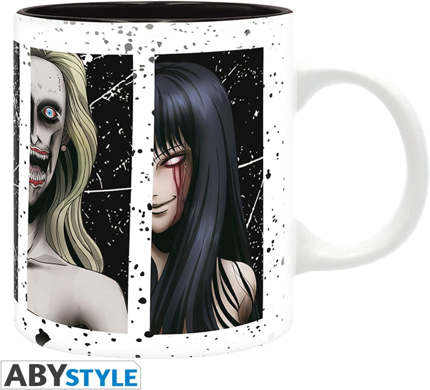 ABYstyle Junji Ito Tasse Collection - weiß/schwarz, bedruckt, 100 % Keramik, Fassungsvermögen ca. 320 ml., Z107445