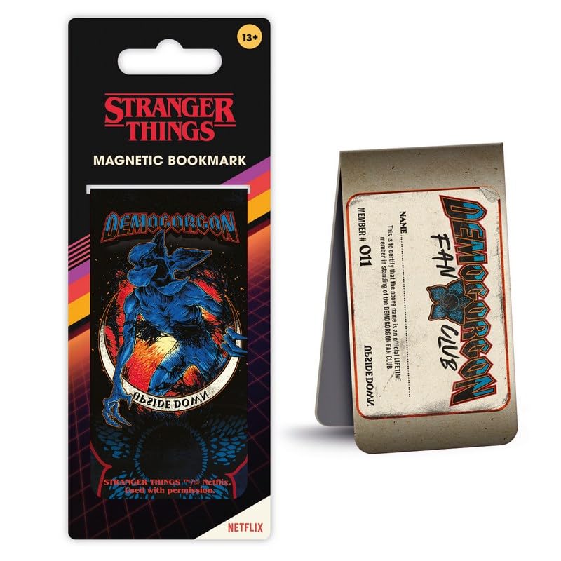 Stranger Things Demogorgon Fanclub Magnetisches Lesezeichen, neu