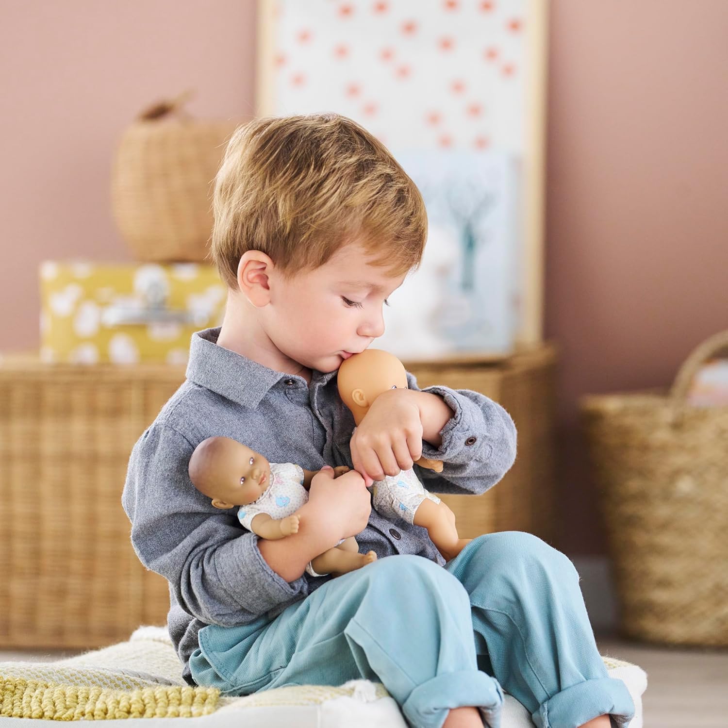 Corolle - My First Doll, Mini Calin Rabbit with Brown Eyes, 20 cm, from 18 Months, 9000120280