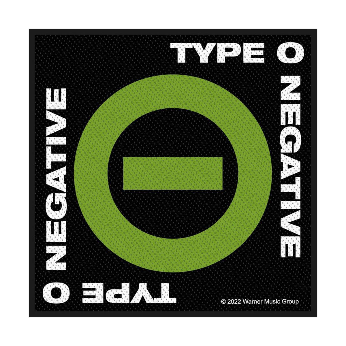 Type O Negative Negative Symbol Unisex Patch Black/Green 100% Polyester