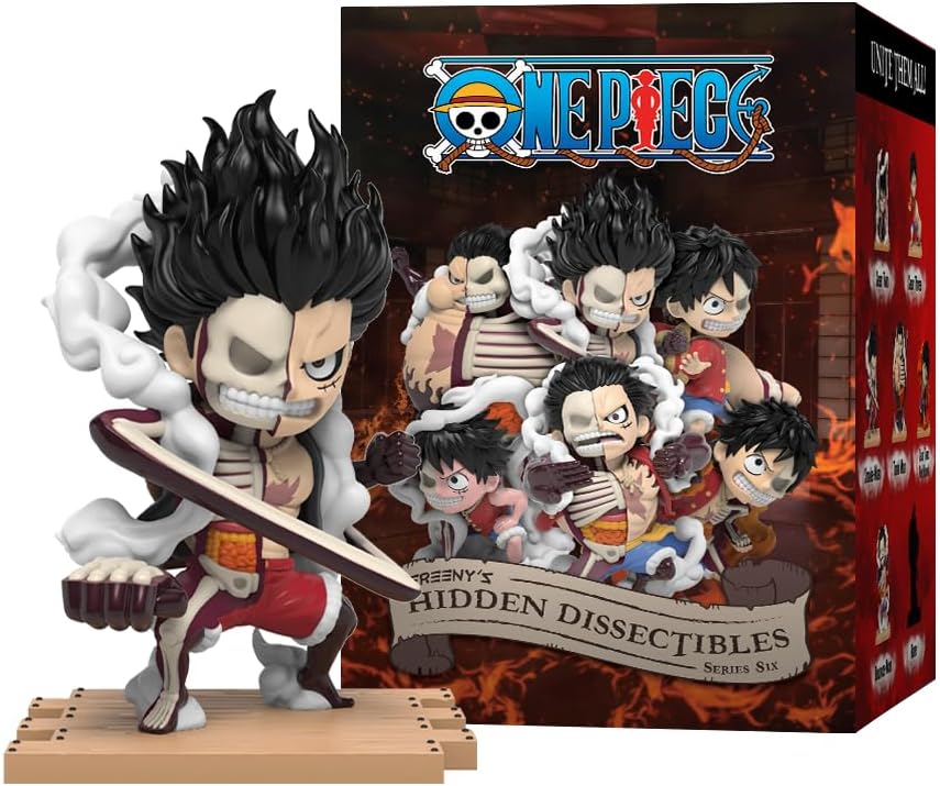Mighty Jaxx Hidden Dissectibles: One Piece Series 6 (Luffy Gears) | Figura da collezione con scatola a sorpresa | un carattere casuale