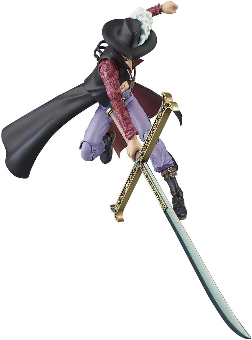 Variable Action Heroes One Piece Juracure Mihawk, Approx. 7.1 inches (180 mm), PVC Pre-painted Action Figure