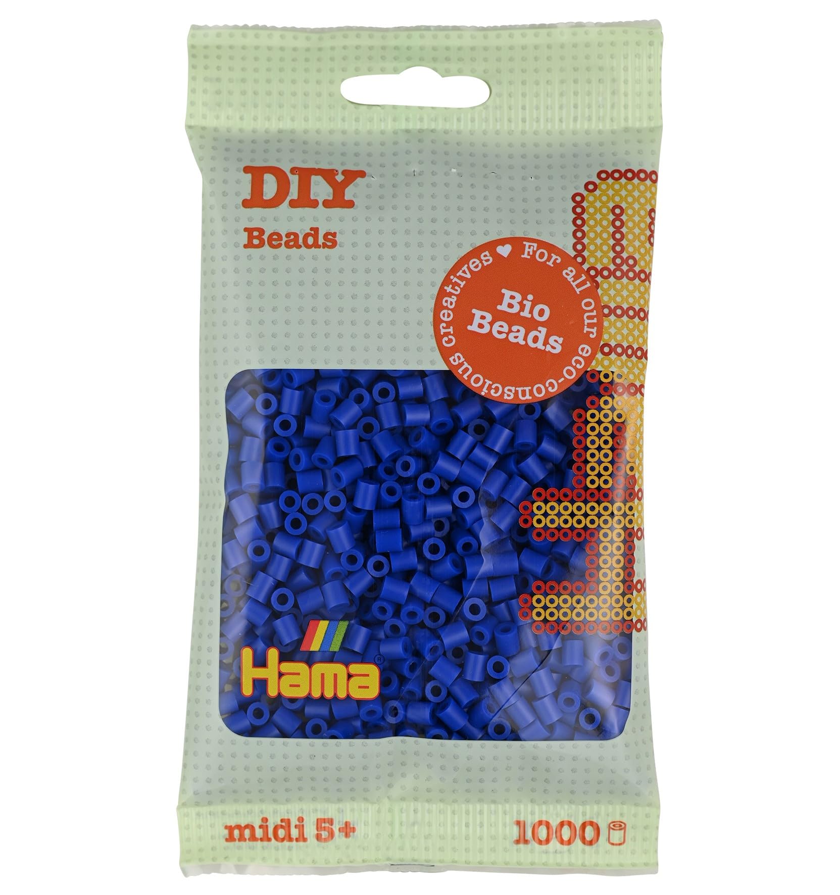 Hama Midi Bio Beads Bag | Approx. 1000 Fuse Beads | Mosaic Decoration Arts & Craft for Creative Children Ages 5+ |