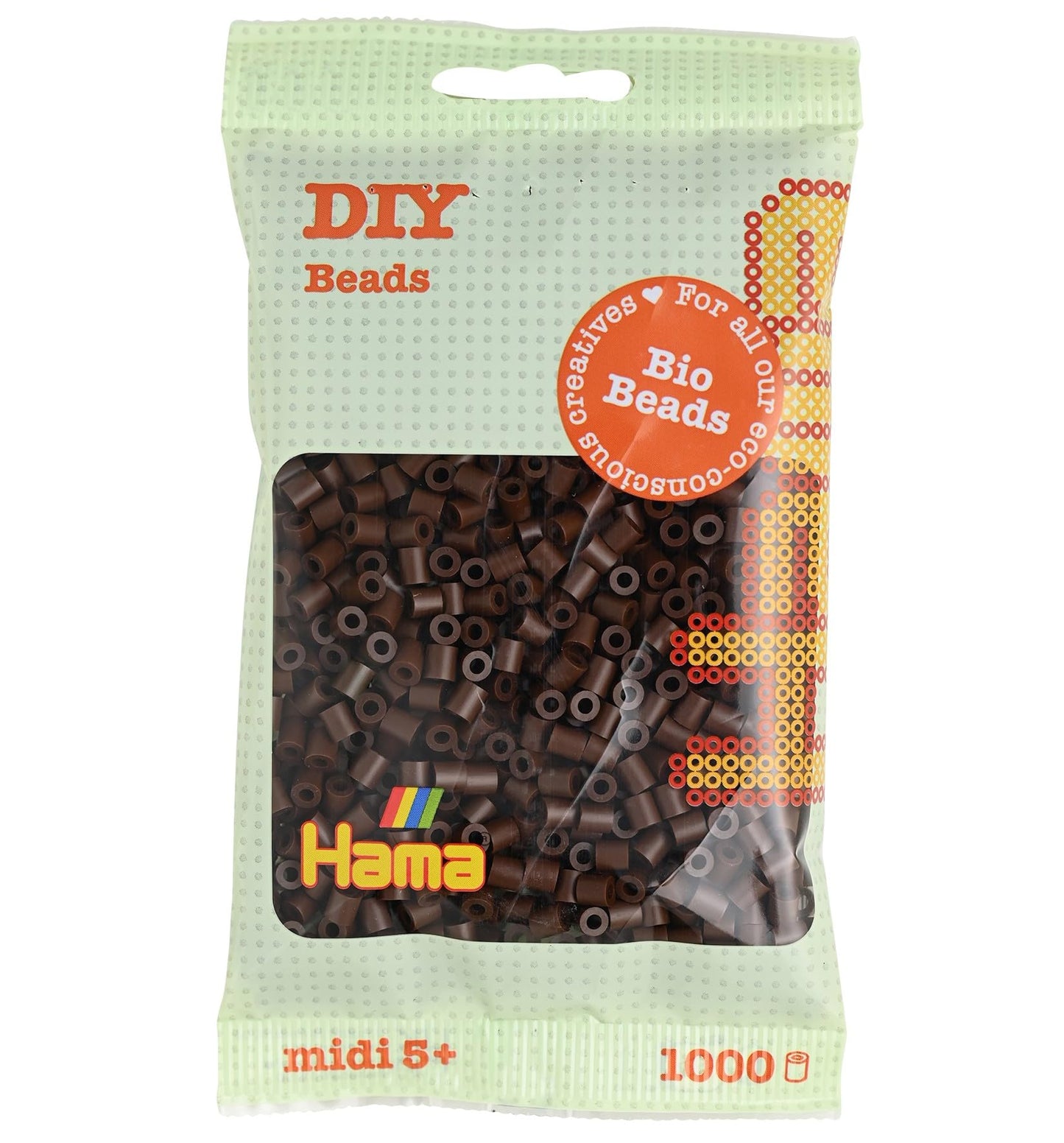Hama Midi Bio Beads Bag | Approx. 1000 Fuse Beads | Mosaic Decoration Arts & Craft for Creative Children Ages 5+ |