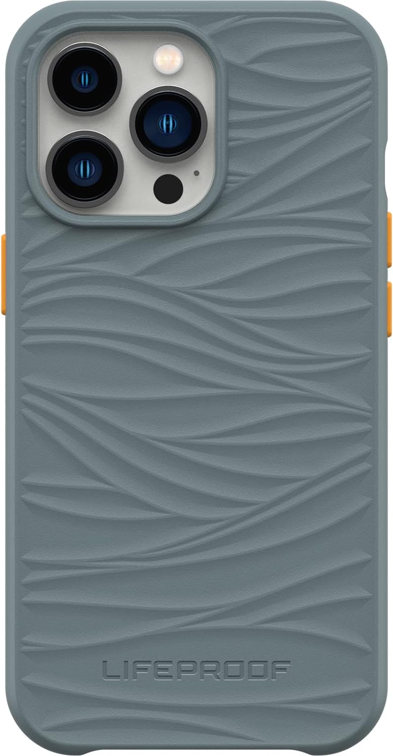 LifeProof Wake Case for iPhone 13 Pro, Shockproof, Drop proof to 2 Meters, Protective Thin Case, Sustainably made from Recycled Ocean Plastic, Grey Grey iPhone 13 Pro
