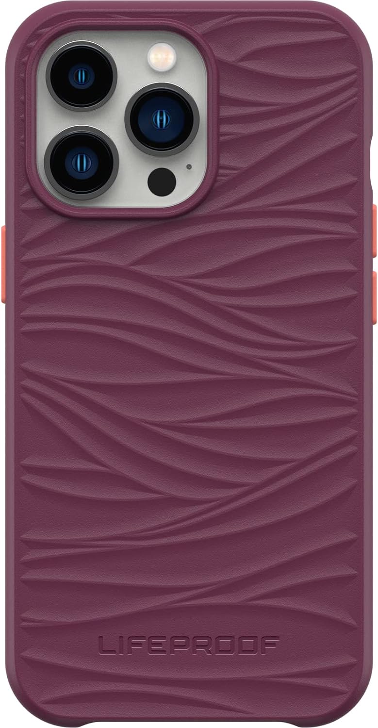 LifeProof Wake Case for iPhone 13 Pro, Shockproof, Drop proof to 2 Meters, Protective Thin Case, Sustainably made from Recycled Ocean Plastic, Purple Purple iPhone 13 Pro