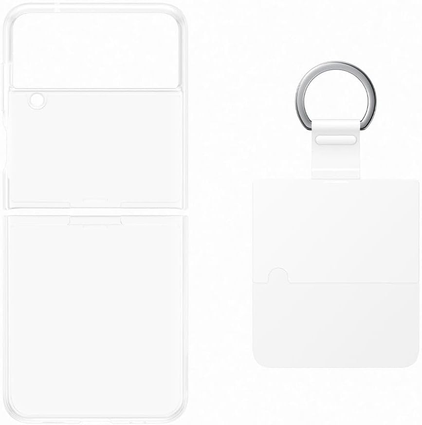 Samsung Galaxy Z Flip4 Official Clear Cover with Ring Transparent Transparent Silicone Cover with Ring