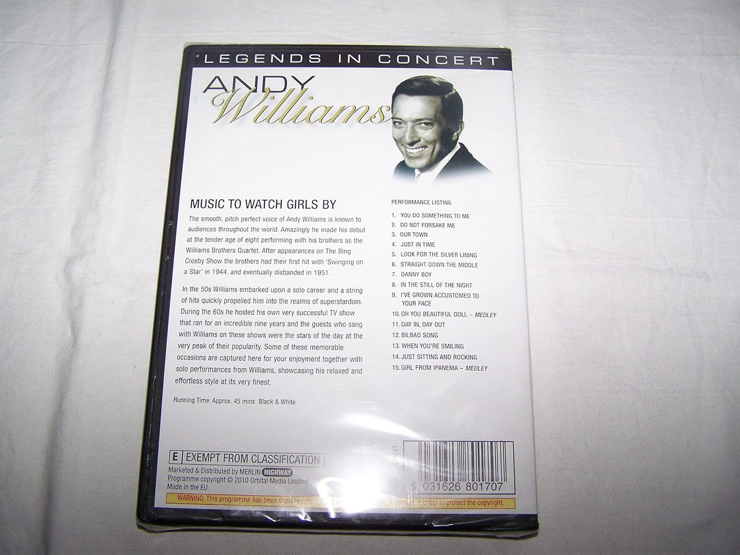 Andy Williams - music to watch girls by