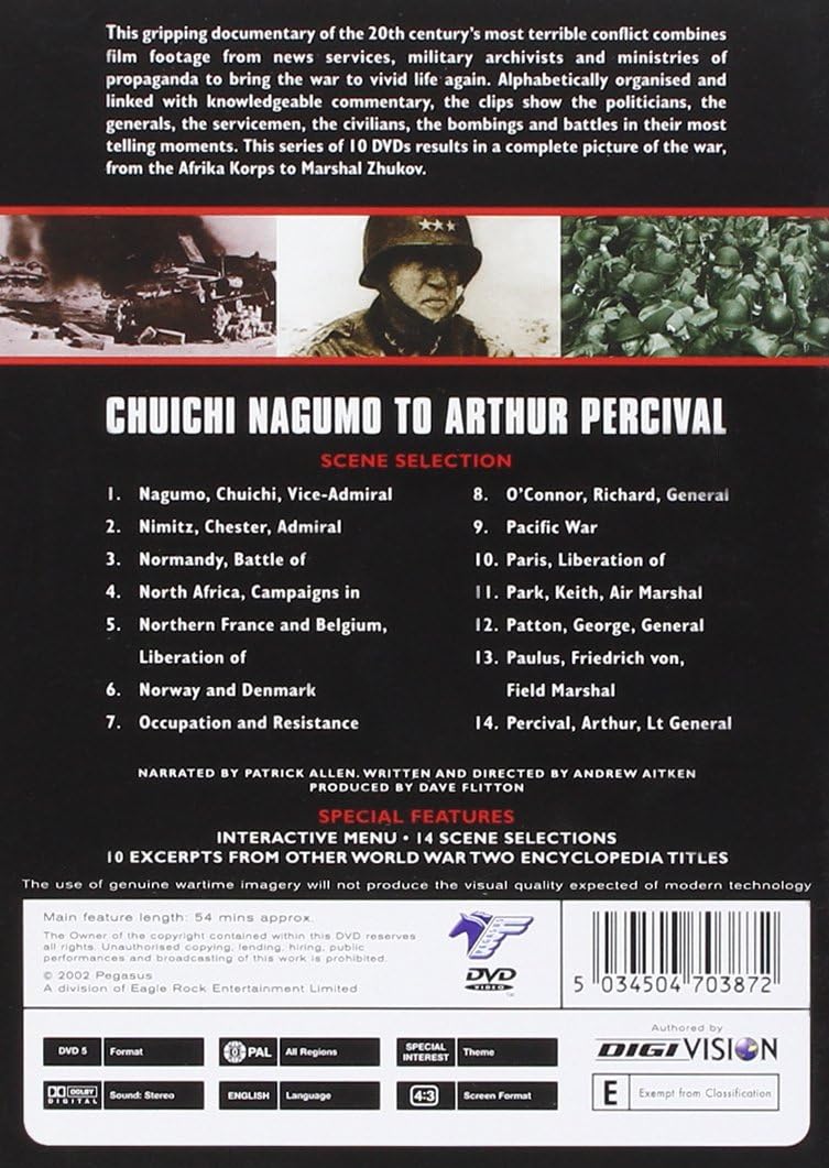 The Encyclopedia Of World War 2: Nagumo To Arthur Percival