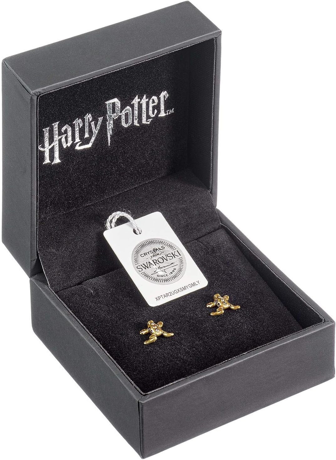The Carat Shop Harry Potter Sterling Silber Schokofrosch-Bolzen-Ohrringe mit Swarovski-Kristallen