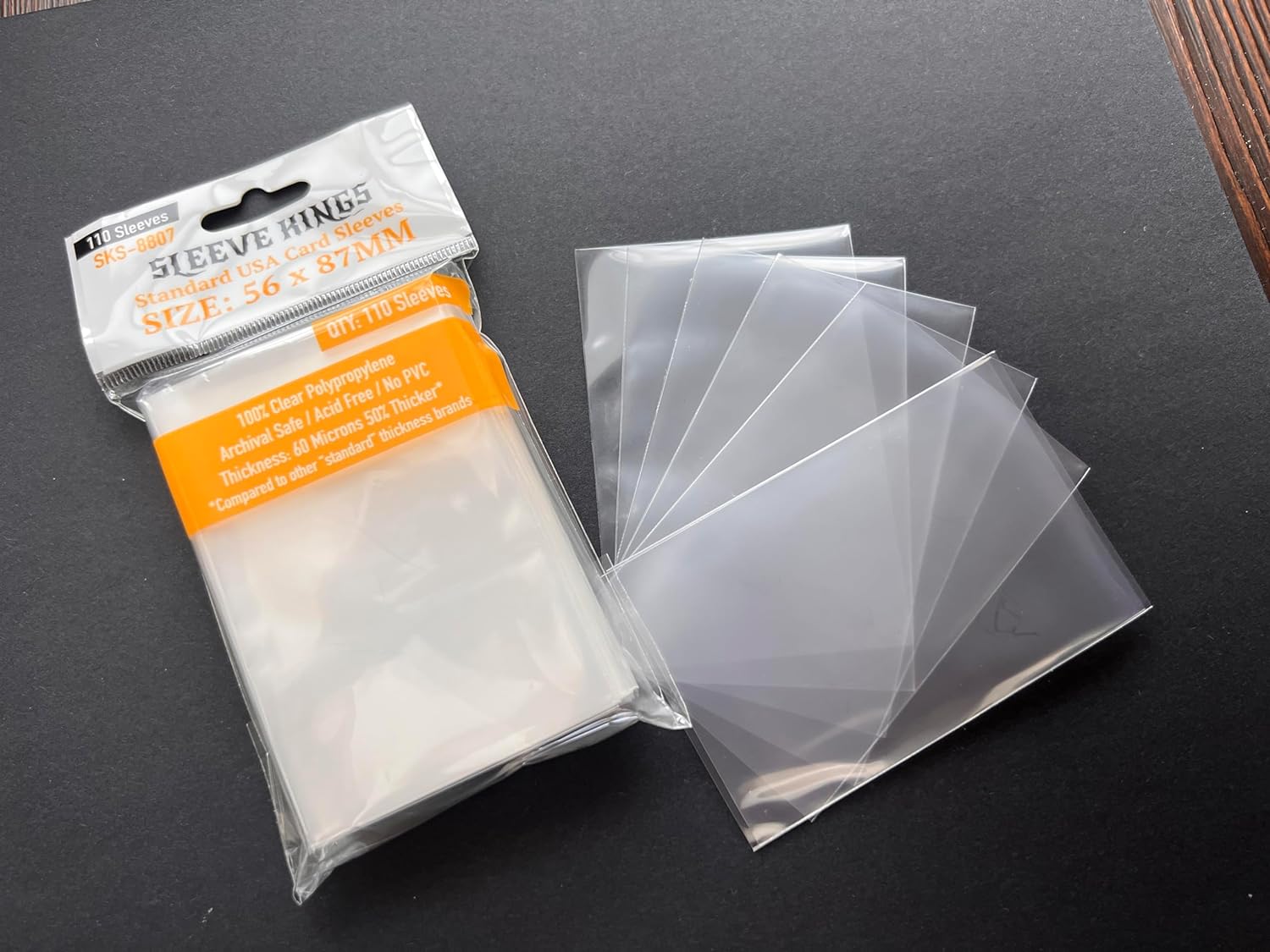 Sleeve Kings Standard USA Card Sleeves (56x87mm) - 110 Pack, 60 Microns,Yellow