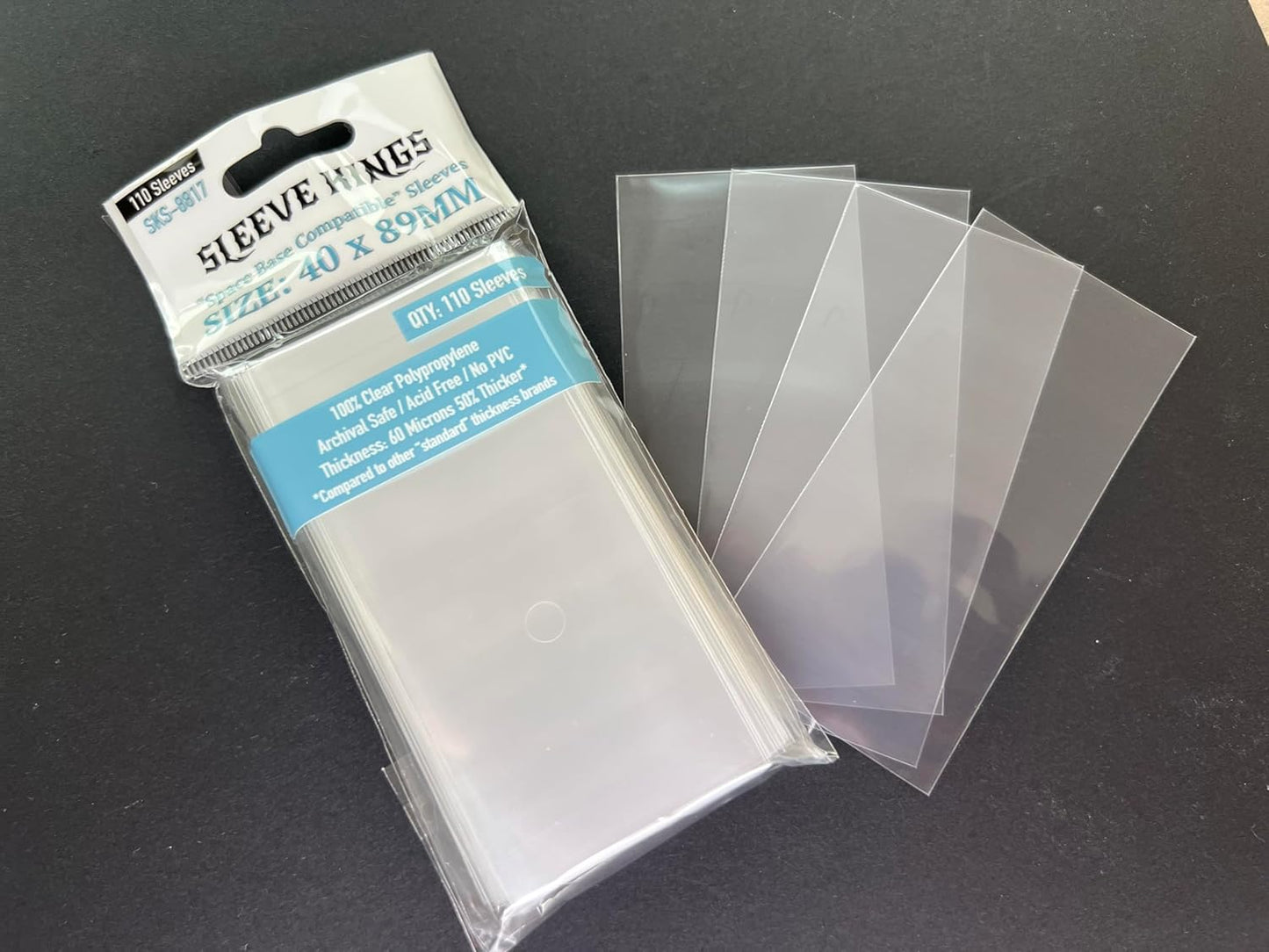 Sleeve Kings - Space Base Card Sleeves 40mm X 89mm - Pack of 110