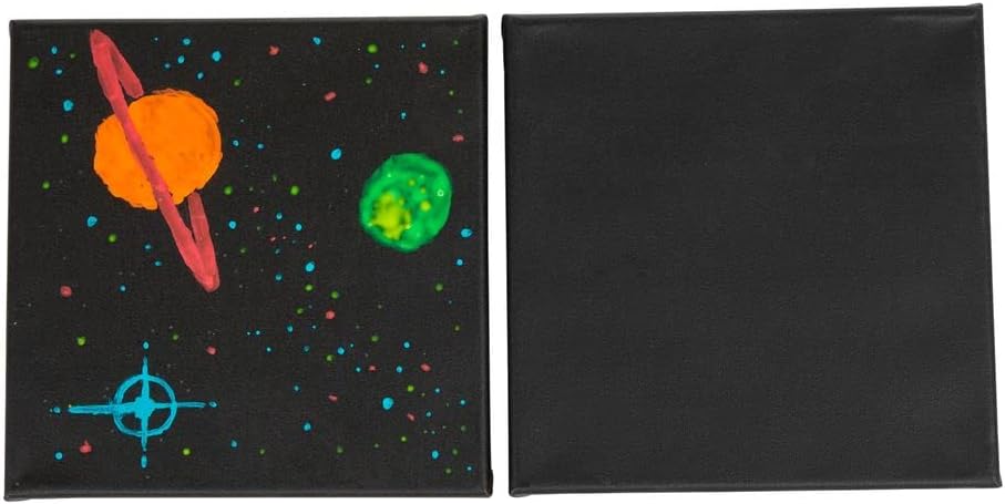 Colorations - Colorations - Canvas Zwart 20x20cm Set van 3