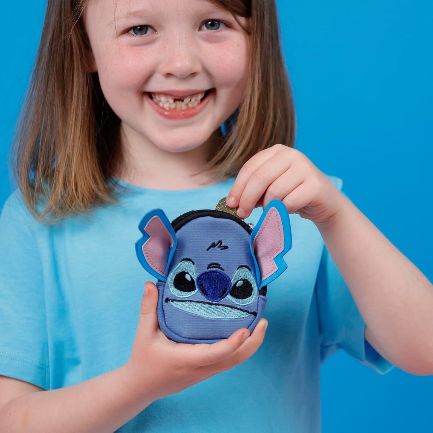 Disney Stitch Blue Mini Backpack Keychain