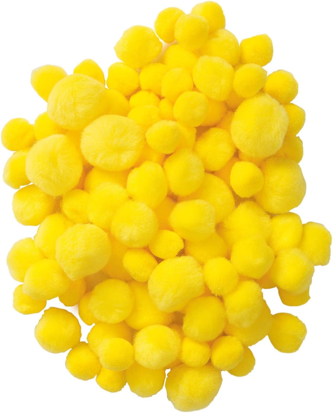 Pompoms | Yellow | 20/25/30 mm | 100 pieces