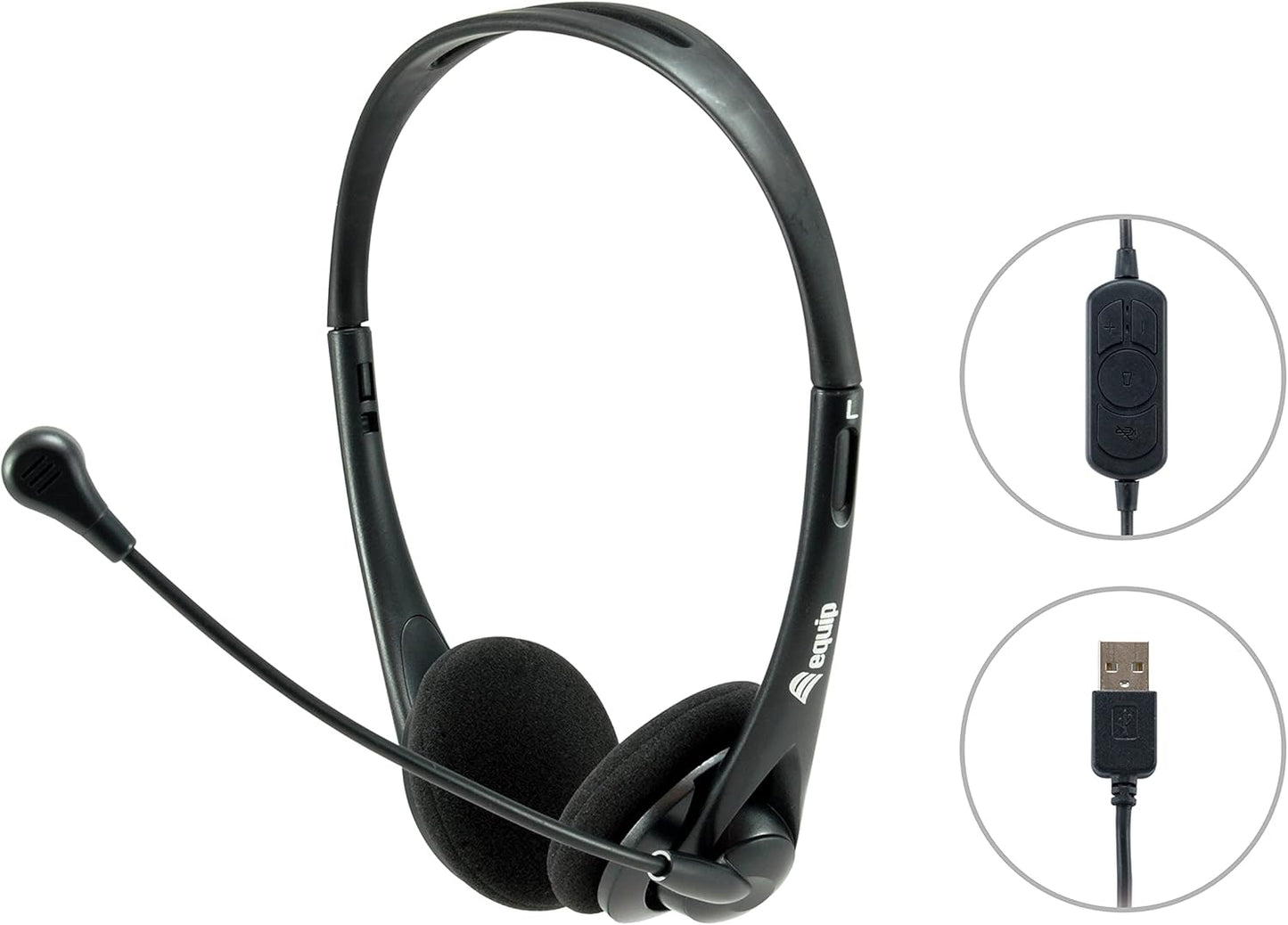 `Equip Headset USB 245305 1.8m Kabel,Mikro,int.B`