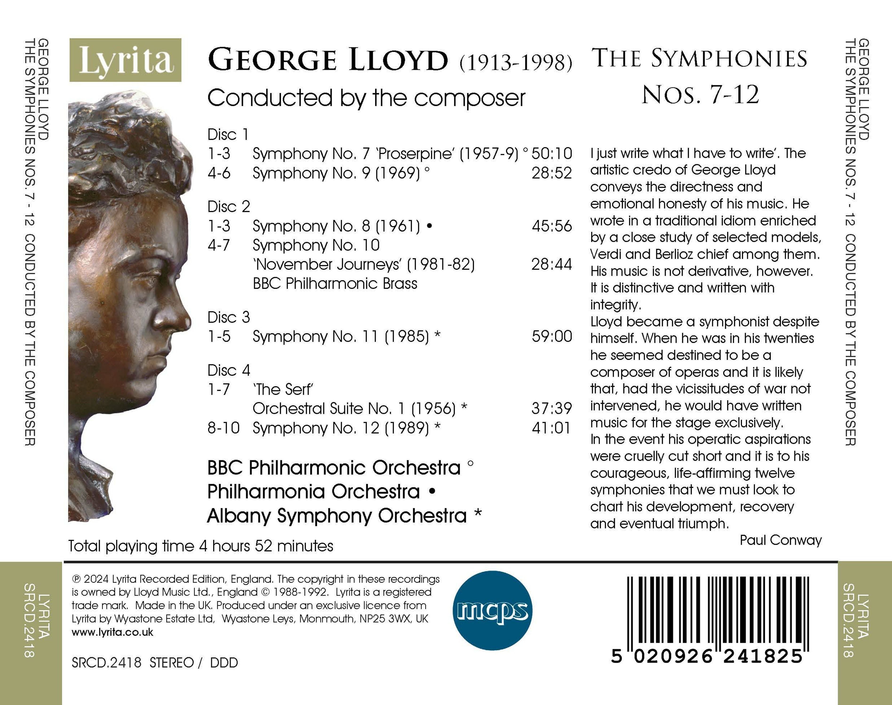 George Lloyd: The Symphonies Nos. 7-12