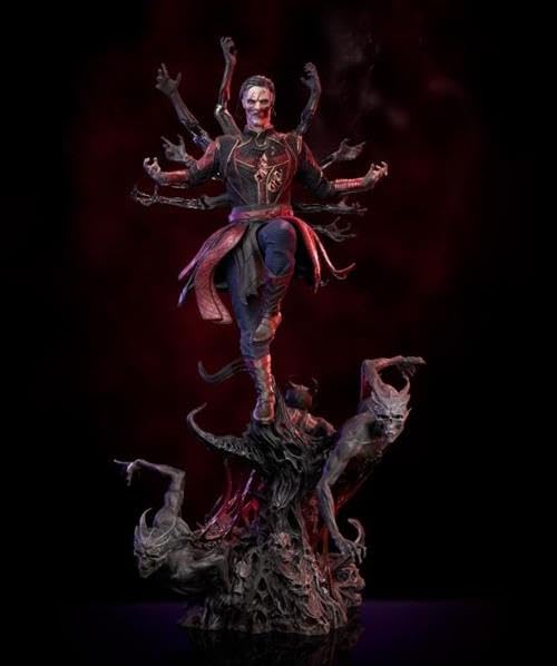 Iron Studios Doctor Strange in The Multiverse of Madness Art Scale 1/10 Dead Defender Strange Statue, 31 cm