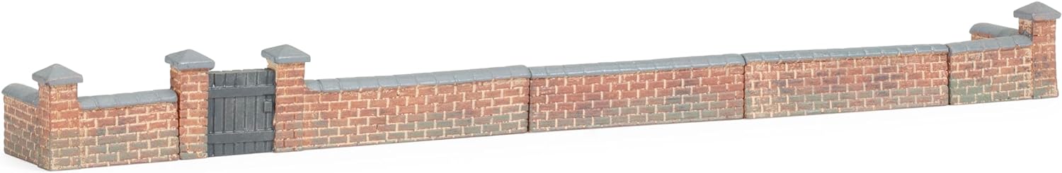 Hornby R7354 Front and Left Hand Victorian Terrace House Garden Wall Acessories - Resin Building for Model Railway Sets